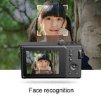 AMKOV CD - R1 24MP HD Pixel Shooting Student Camera 1080P Video Recording CCD Photo Video HD Camera(Black) - British D'sire
