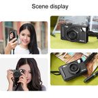 AMKOV CD - R1 24MP HD Pixel Shooting Student Camera 1080P Video Recording CCD Photo Video HD Camera(Pink) - British D'sire
