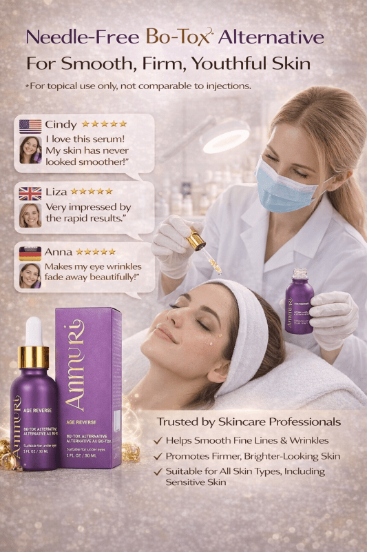 Ammuri Age Reverse Serum Advanced Anti - Ageing - Serum Without Needles - Anti - Ageing Serum – Age - Reversing Brilliance with Peptide &amp; Matrixyl 3000 - British D'sire