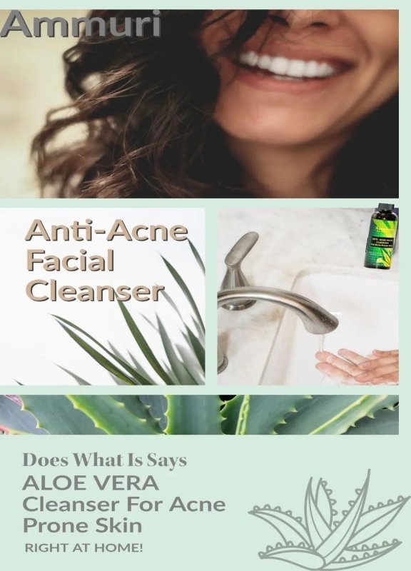 AMMURI Anti Acne Facial Cleanser - Clear Skin Magic for Acne - Prone Complexions - Facial Cleanser - British D'sire