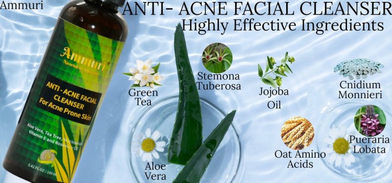 AMMURI Anti Acne Facial Cleanser - Clear Skin Magic for Acne-Prone Complexions - Facial Cleanser - British D'sire