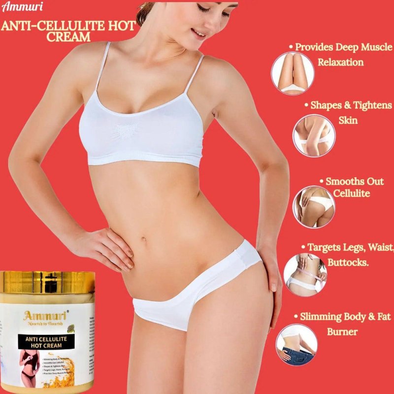 Ammuri Anti - Cellulite Hot Cream - Complement Your Weight Management Journey - ANTI - CELLULITE HOT CREAM - British D'sire