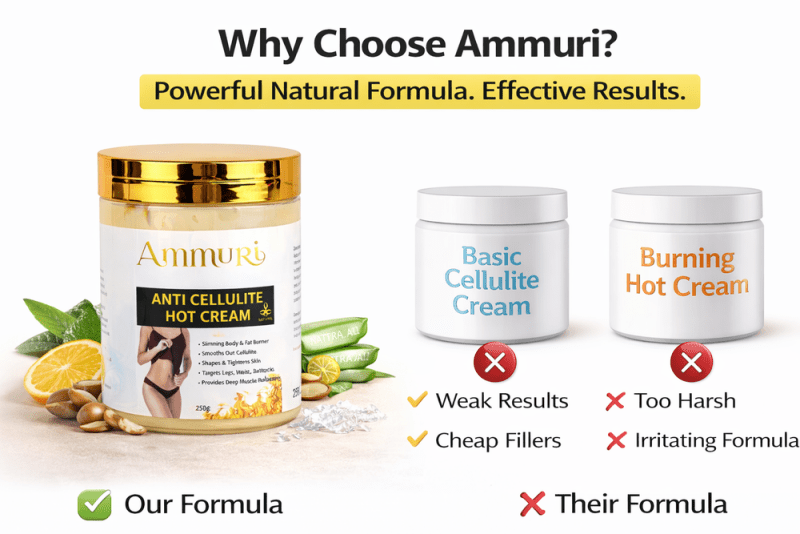 Ammuri Anti-Cellulite Hot Cream - Complement Your Weight Management Journey - ANTI-CELLULITE HOT CREAM - British D'sire