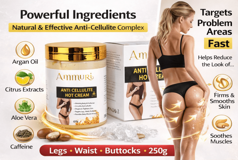 Ammuri Anti-Cellulite Hot Cream - Complement Your Weight Management Journey - ANTI-CELLULITE HOT CREAM - British D'sire