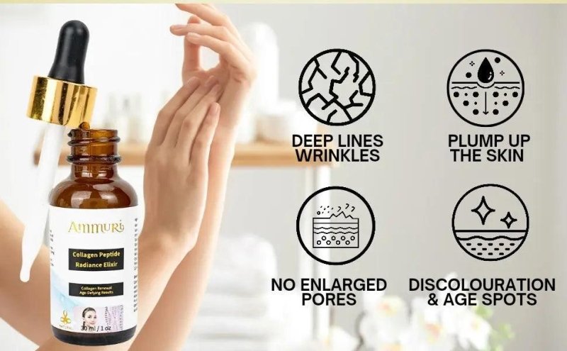 Ammuri Collagen Peptide Serum Youthful Radiance Skin Enhancer - Anti Ageing Face Serum - British D'sire