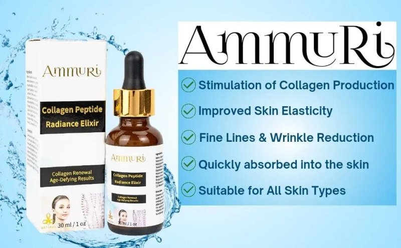 Ammuri Collagen Peptide Serum Youthful Radiance Skin Enhancer - Anti Ageing Face Serum - British D'sire