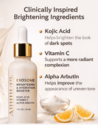 Ammuri Exosome Booster Serum – Brightening & Hydration Booster with Kojic Acid, Vitamin C & Alpha Arbutin | Fades Dark Spots, Evens Skin Tone & Boosts Radiance | For Face & Body – 30ml - WHITENING Lightening Serum - British D'sire