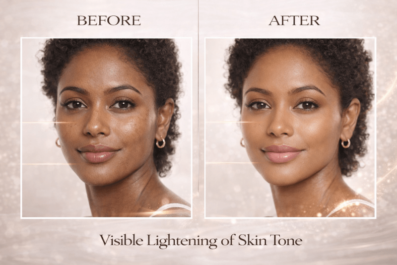 Ammuri Exosome Booster Serum – Brightening & Hydration Booster with Kojic Acid, Vitamin C & Alpha Arbutin | Fades Dark Spots, Evens Skin Tone & Boosts Radiance | For Face & Body – 30ml - WHITENING Lightening Serum - British D'sire