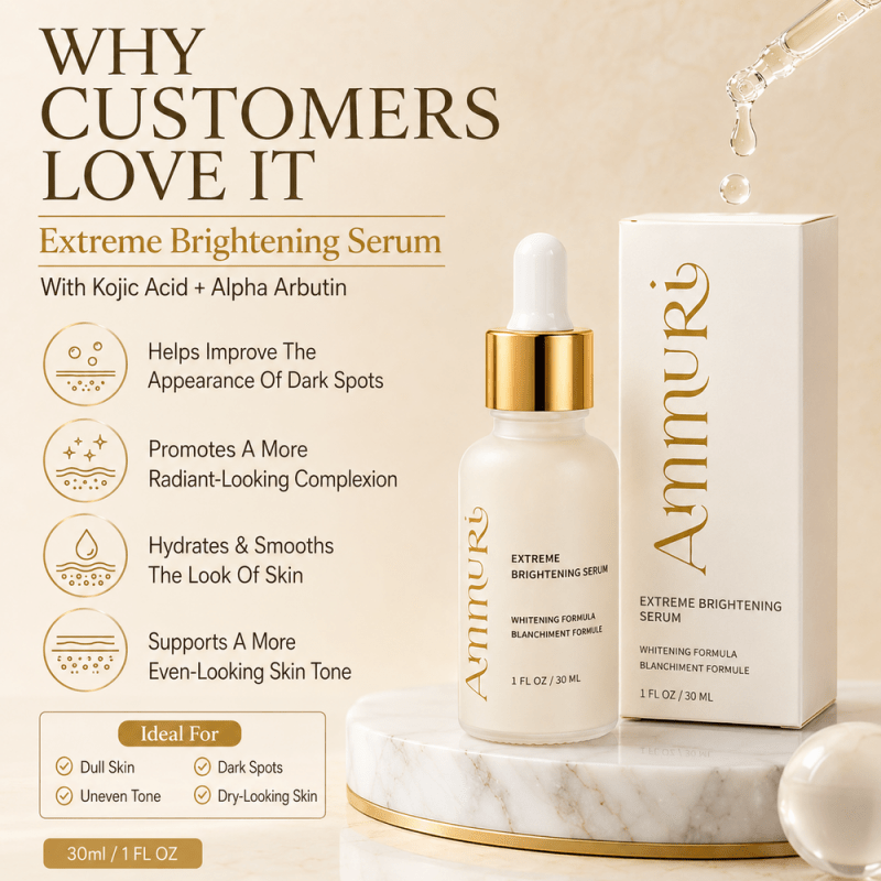 Ammuri Extreme Whitening Brightening Serum - Nourishing and Hydrating Serum - Brightening Serum - British D'sire