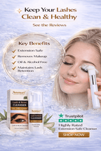 AMMURI Glow Lash & Brow Cleansing Kit - Expert Care for Long - Lasting Beauty - Lash & Brow Cleansing Kit eyelash extensions - British D'sire