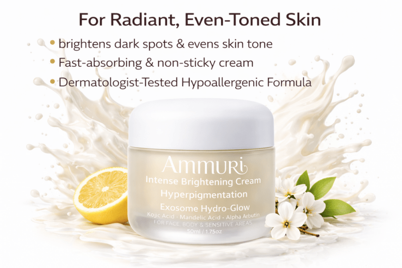 Ammuri Intense Skin lightening cream for Dark Skin, Skin Lightening Treatment - LIGHTENING Skin Cream Freckle Remover - British D'sire Main image