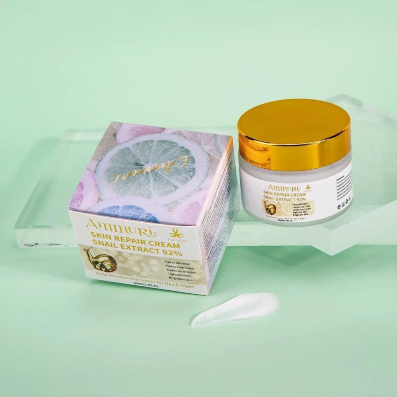 Ammuri Intensely Concentrated Snail Extract Day and Night Cream - Skin Transformation Unveiled - Snail Mucin Cream - British D'sire