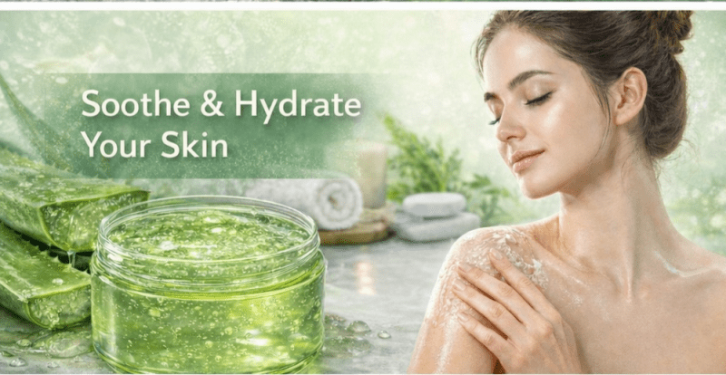 Ammuri Pure Aloe Vera Gel Natural Moisturizer Skin Psoriasis Treatment - Aloe Vera Gel - British D'sire