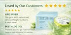 Ammuri Pure Aloe Vera Gel Natural Moisturizer Skin Psoriasis Treatment - Aloe Vera Gel - British D'sire