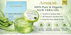 Ammuri Pure Aloe Vera Gel Natural Moisturizer Skin Psoriasis Treatment - Aloe Vera Gel - British D'sire