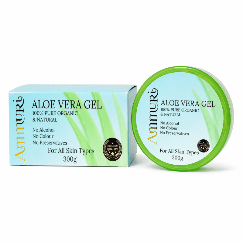 Ammuri Pure Aloe Vera Gel Natural Moisturizer Skin Psoriasis Treatment - Aloe Vera Gel - British D'sire