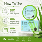 Ammuri Pure Aloe Vera Gel Natural Moisturizer Skin Psoriasis Treatment - Aloe Vera Gel - British D'sire
