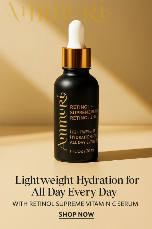 Ammuri Retinol 2.5% Rejuvenation Serum for Wrinkles, Dark Spots & Hydration 30ml - British D'sire