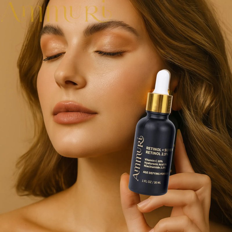 Ammuri Retinol 2.5% Rejuvenation Serum for Wrinkles, Dark Spots & Hydration 30ml - British D'sire