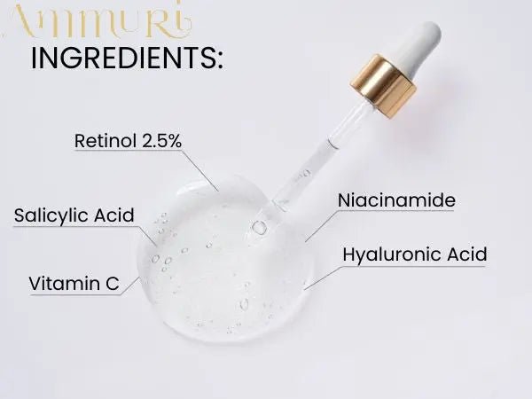 Ammuri Retinol 2.5% Rejuvenation Serum for Wrinkles, Dark Spots & Hydration 30ml - British D'sire