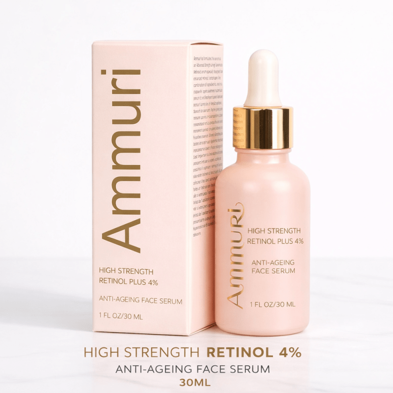 Ammuri Retinol Serum 4% High Strength - Advanced Anti - Aging & Skin Transformation - Retinol Face Serum High Volume - British D'sire Main image