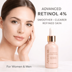 Ammuri Retinol Serum 4% High Strength - Advanced Anti - Aging & Skin Transformation - Retinol Face Serum High Volume - British D'sire
