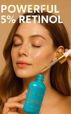 Ammuri Retinol Serum 5% MAX High Strength - Radiant Renewal for Youthful, Glowing Skin - Anti Ageing Face Serum - British D'sire