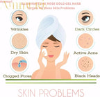 Ammuri Rose Clay 24K Gold Gel Face Mask – Pink Clay with Collagen, Niacinamide & Hyaluronic Acid – Hydrating, Pore Minimizer & Anti - Ageing Skincare, 250g - Ammuri Rose Clay 24K Gold Gel Face Mask - British D'sire