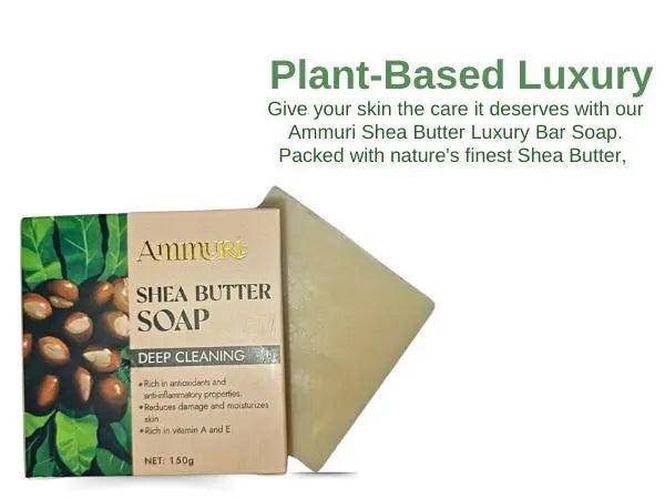 Ammuri Shea Butter Luxury Bar Soap: Soften, Soothe, and Pamper Your Skin Daily - Shea Butter Bar Soap - British D'sire