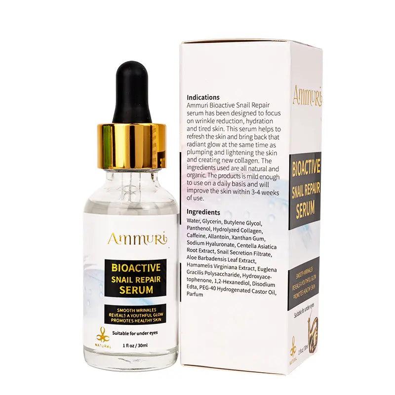 Ammuri Snail Repair Serum | Hydrating & Collagen Boosting - AMMURI BIOACTIVE SNAIL REPAIR SERUM 87% Organic Anti Ageing Face Serum - British D'sire
