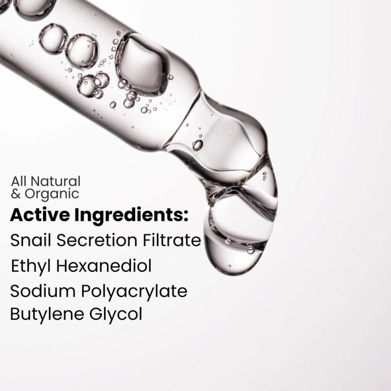 Ammuri Snail Repair Serum | Hydrating & Collagen Boosting - AMMURI BIOACTIVE SNAIL REPAIR SERUM 87% Organic Anti Ageing Face Serum - British D'sire
