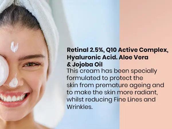Ammuri Unlock Timeless Beauty with Ammuri Retinol Q10 Face Cream+ Advance Retinol 2.5% - ADVANCE RETINOL 2.5% + Q10, DAY & NIGHT CREAM - British D'sire