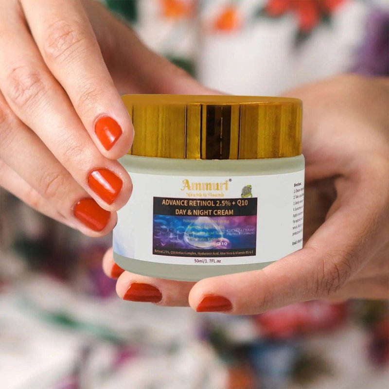 Ammuri Unlock Timeless Beauty with Ammuri Retinol Q10 Face Cream+ Advance Retinol 2.5% - ADVANCE RETINOL 2.5% + Q10, DAY & NIGHT CREAM - British D'sire