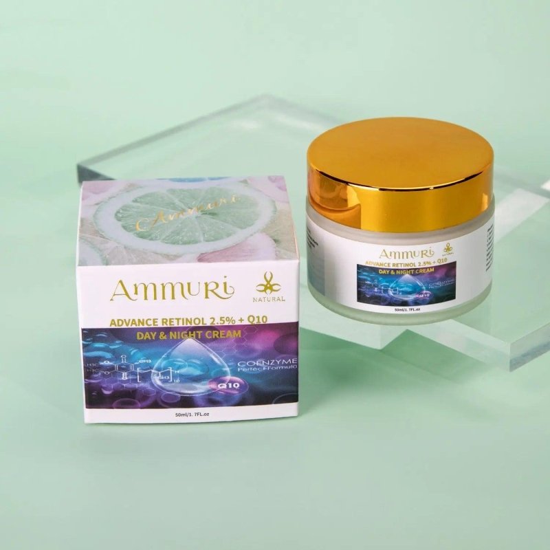 Ammuri Unlock Timeless Beauty with Ammuri Retinol Q10 Face Cream+ Advance Retinol 2.5% - ADVANCE RETINOL 2.5% + Q10, DAY & NIGHT CREAM - British D'sire Main image