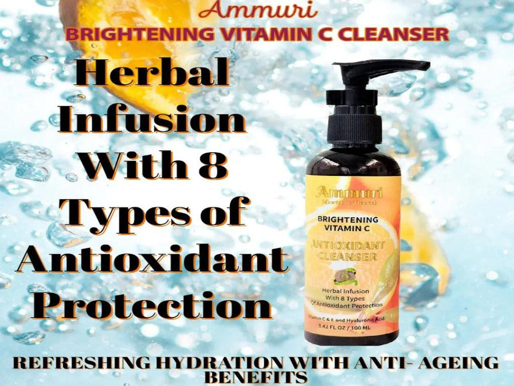Ammuri Skincare Vitamin C antioxidant cleanser with herbal infusion for refreshing hydration and anti-aging benefits