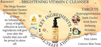 AMMURI Vitamin C Cleanser Radiance, Defy Age, fades sun damage, sunspots, and discoloration, refining and illuminating skin texture - Vitamin C Facial Cleanser - British D'sire