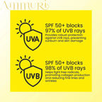 Ammuri Vitamin C Day Serum SPF50 - Hydrating, Anti-Ageing, Brightening, Sun Damage Repair, 50ml - SPF50 Moisturiser - British D'sire