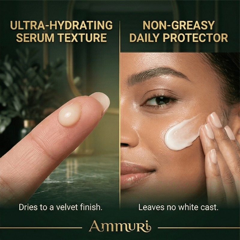 Ammuri Vitamin C Retinol Serum & SPF 50 Cream Brightening Skincare Routine Glow - Anti Ageing Face Serum - British D'sire