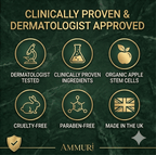 Ammuri Vitamin C Retinol Serum & SPF 50 Cream Brightening Skincare Routine Glow - Anti Ageing Face Serum - British D'sire