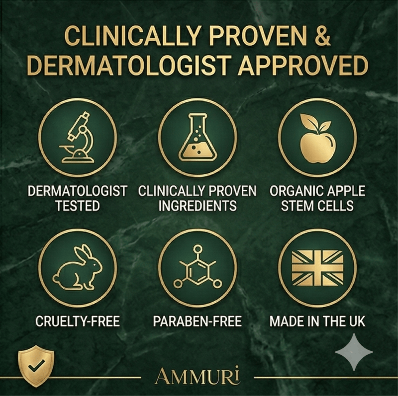 Ammuri Vitamin C Retinol Serum & SPF 50 Cream Brightening Skincare Routine Glow - Anti Ageing Face Serum - British D'sire