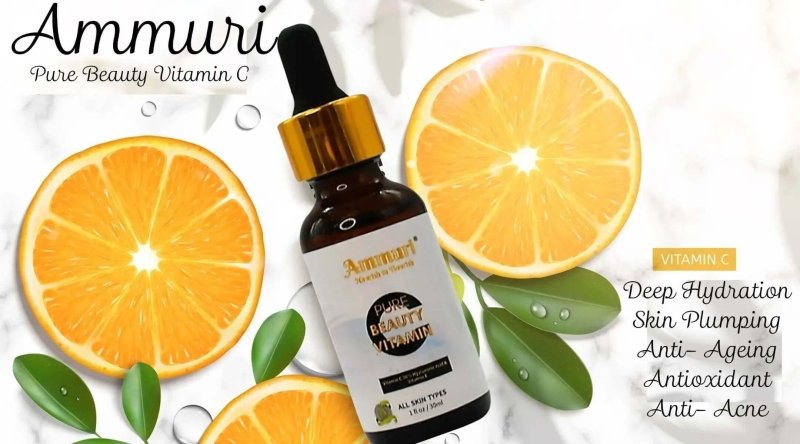 Ammuri Vitamin C Serum - Powerful Anti - Aging Skincare Seal - Vitamin C Face Serum for Anti - Ageing - British D'sire
