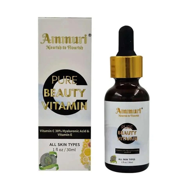 Ammuri Vitamin C Serum - Powerful Anti - Aging Skincare Seal - Vitamin C Face Serum for Anti - Ageing - British D'sire