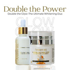 Ammuri Whitening & Brightening Cream & Serum Set – Radiant Glow Skin Care Duo for Dark Spots & Uneven Tone – Hydrating & Nourishing Treatment for Face, Neck & Body - British D'sire