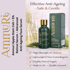 Ammuri’s 5% High Strength Retinol Serum + Apple Stem Cell Serum - 30ml - Ammuri Retinol Serum 5% (Ultimate Apple Stem Cell) - British D'sire