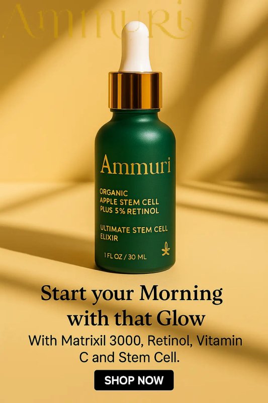 Ammuri’s 5% High Strength Retinol Serum + Apple Stem Cell Serum - 30ml - Ammuri Retinol Serum 5% (Ultimate Apple Stem Cell) - British D'sire