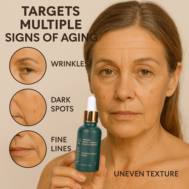 Ammuri’s 5% High Strength Retinol Serum + Apple Stem Cell Serum - 30ml - Ammuri Retinol Serum 5% (Ultimate Apple Stem Cell) - British D'sire