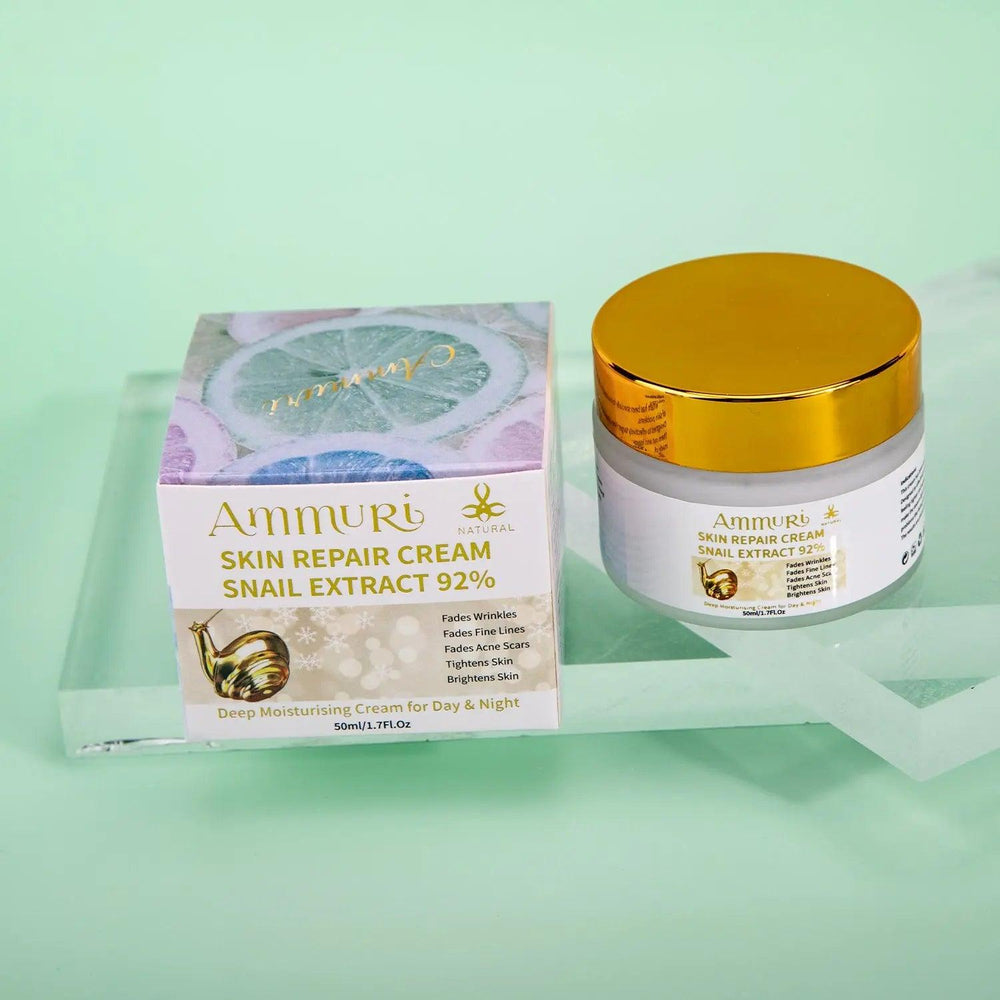 Ammuri Bioactive Snail Repair Cream with 92% snail extract, an effective anti-aging snail cream for day and night use