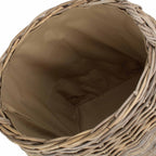 Amphora Rattan Log Basket with Hessian Lining - Log Baskets - British D'sire