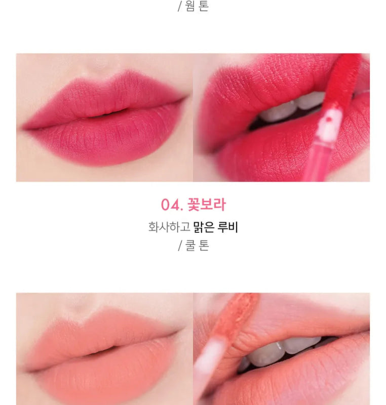 Amuse Chou Velvet Moisturizing Lip Tint 04 Kkotbora 4g - Lip Tint - British D'sire