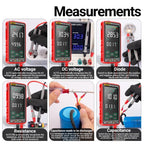 ANENG 683 Smart Touch Screen Automatic Range Rechargeable Multimeter(Black) - British D'sire